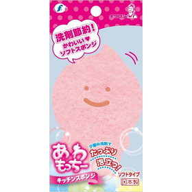 キクロンｆ　あわもっちー ピンク 【キッチンスポンジ】