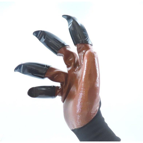 穴掘りグローブ　ワイドサイズ ブラウン