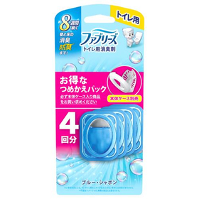 ファブリーズ　トイレ用消臭剤　ブルー・シャボン　つめかえ 4個入