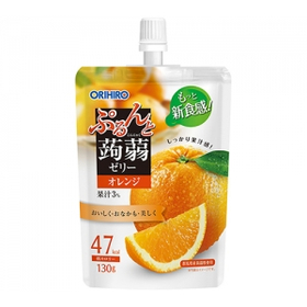 ぷるんと蒟蒻ゼリースタンディング　オレンジ 130ｇ 【おやつ】