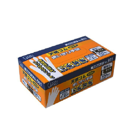 モデルローブNo.911天然ゴム使い切り手袋（100枚・粉なし）