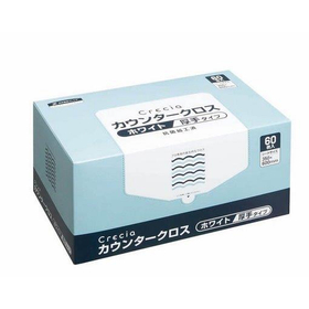 クレシア カウンタークロス 厚手タイプ ホワイト 60枚入