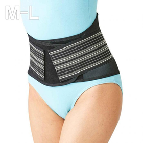 薄くても腰をしっかり支えるコルセットブラック　M-L