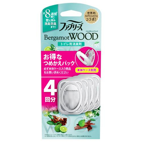 ファブリーズ　トイレ用消臭剤　ベルガモットウッド　つめかえ 4個