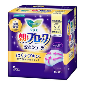 【医薬部外品】ロリエ　朝までブロック　安心ショーツ　ゆったりＬ 