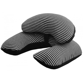 トラベルクッション　ボーダークラウド　ブラック　GW-1403-