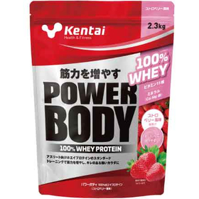 パワーボディ100%ホエイプロテイン　ストロベリー風味 2.3k