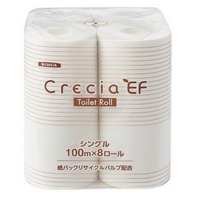 クレシアEF トイレットロール 100m シングル 8ロール