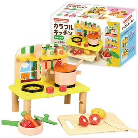 木製カラフルキッチン 9531