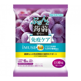 【機能性表示食品】ぷるんと蒟蒻ゼリーパウチ　プラズマ乳酸菌（巨峰