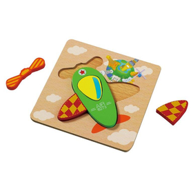 木製パズル ひこうき 21203