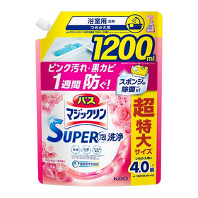 バスマジックリン　ＳＵＰＥＲ泡洗浄　アロマローズの香り　つめかえ