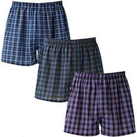 綿100%メンズトランクス　3柄組　3L