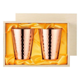 【食楽工房】純銅タンブラー350ml 2PCセット　木箱入 CN