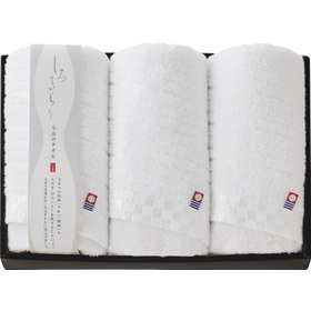 今治　しろきらり　フェイスタオル3P S-51300