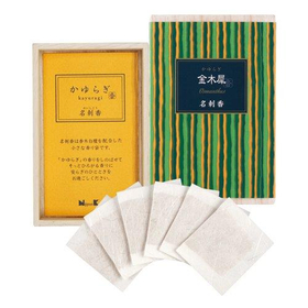 かゆらぎ　金木犀　名刺香　桐箱 6個入 【お香 香り袋】