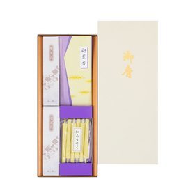 三種香　雪月花　化粧箱入 【線香 ろうそく 焼香】