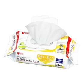 プラスハート  超厚・超大おしりふき ふた付 50枚入