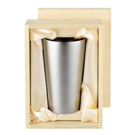 【霞～かすみ～】チタン2重タンブラー1PC　木箱入 TW-5