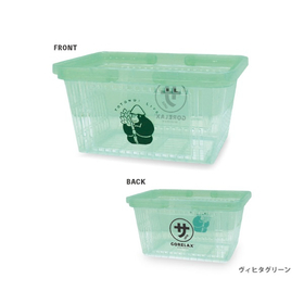 ごリラックス　まもるさんのカゴ クリア　ヴィヒタグリーン 24P