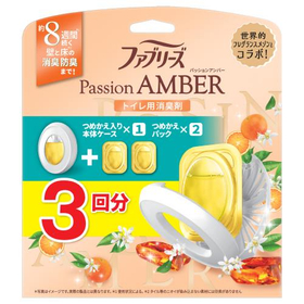 ファブリーズＷ消臭　トイレ用消臭剤　パッションアンバー本体＋つめ