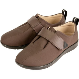 プラスハート  転びにくいシューズつま先あり LL 茶 1足