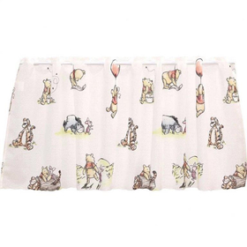 Disney くまのプーさんカフェカーテン（水彩風）