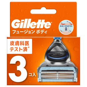 ジレット　フュージョンボディ　替刃 3個入 【Gillette】