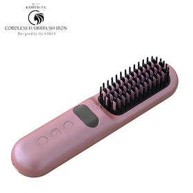 髪ツヤ コードレスブラシアイロン ピンクゴールド