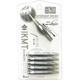 【システム非公開】IKMT　スライド収納式歯間ブラシ　6pcs　