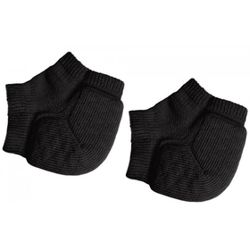 かかと衝撃綿混クッションサポーター　ブラック