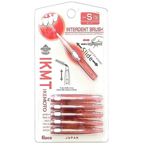 【システム非公開】IKMT　スライド収納式歯間ブラシ　6pcs　