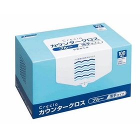 クレシア カウンタークロス 薄手タイプ ブルー 100枚入