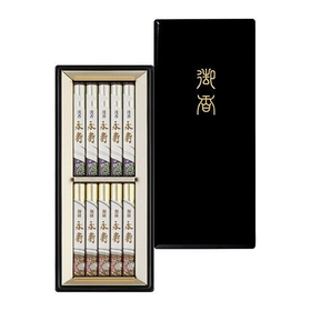 永寿　二種香（沈香永寿・伽羅永寿）塗箱 短寸10入 【線香】