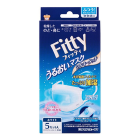 フィッティ うるおいマスクシルキータッチ ホワイト ふつうサイズ