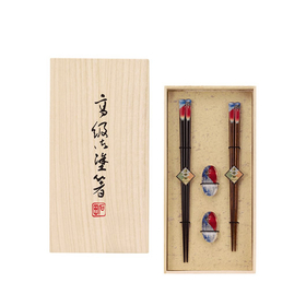 桐箱箸置付　2膳入　凱風快晴 【カトラリー】