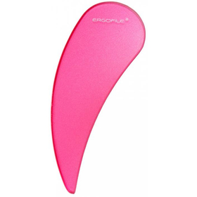 チェコガラス爪ヤスリ　ティアドロップ　マゼンタ