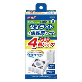GEX　ロカボーイS ゼオライト&活性炭マット 4個パック N