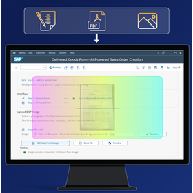 AIによるSAPデータ取込み自動化：Liquid UI