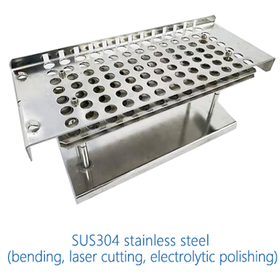 【加工事例】医療機器試験管架