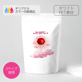 チャック付きスタンドバッグ - ホワイト（マット）