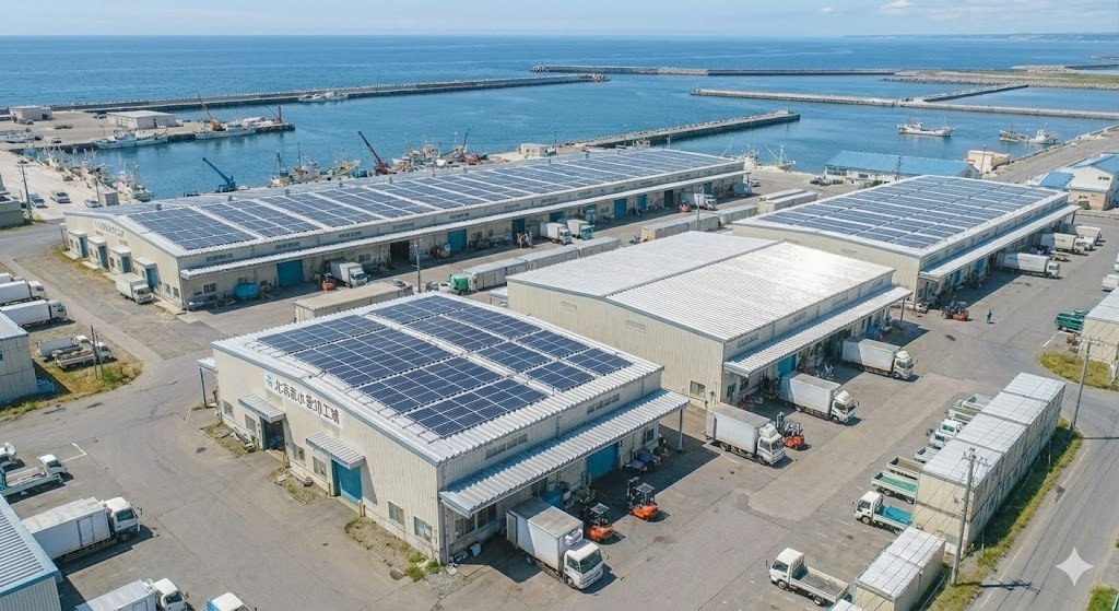 【水産加工業向け】釧路市　自家消費型太陽光発電で燃料費削減！