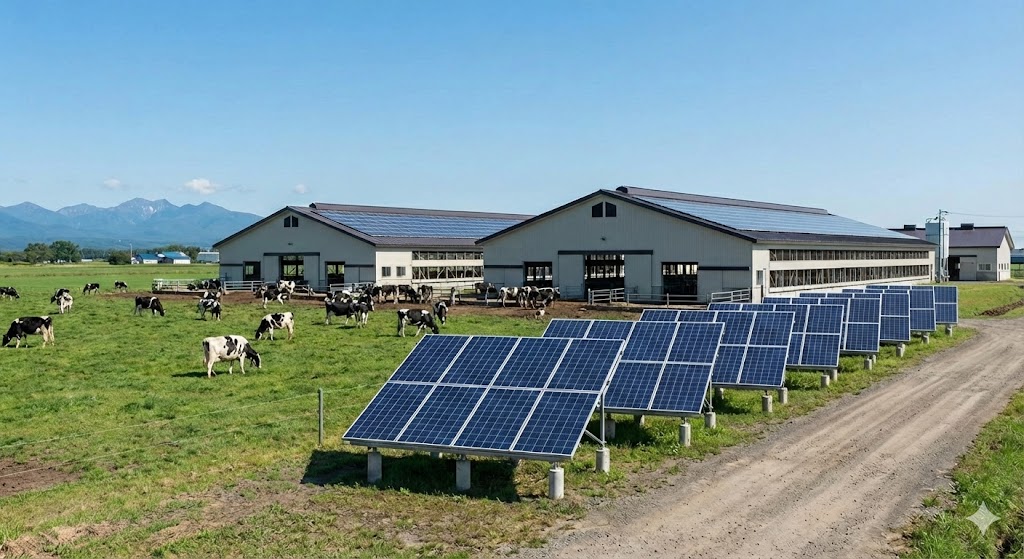 【畜産向け】帯広市　自家消費型太陽光発電で温度管理コストを削減！