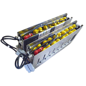 Activation of alkaline batteries for AGV (NiCd, NiMH)