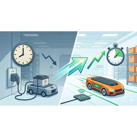 AGV・AMR 稼働率を高める充電方法とは？