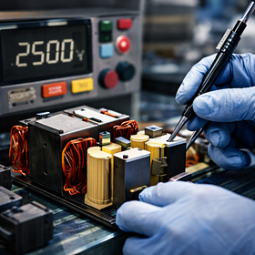 メーカー品質の全数耐圧検査対応600V〜3000V 検査工程受託