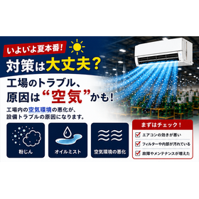Measures for Factory Air Conditioner Malfunctions and Efficiency Decline | Equipment Maintenance through Air Quality Improvement