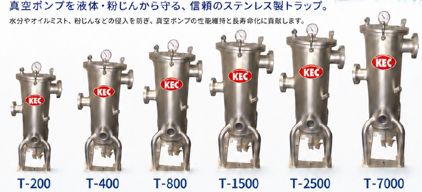 真空ポンプ用トラップ｜各種真空システムの保護に | キョーラク