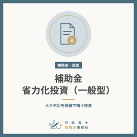 Application Support for the Labor-Saving Investment Subsidy (General Type)