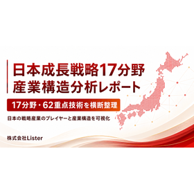 【GX担当者向け】成長戦略17分野産業構造分析レポート2026